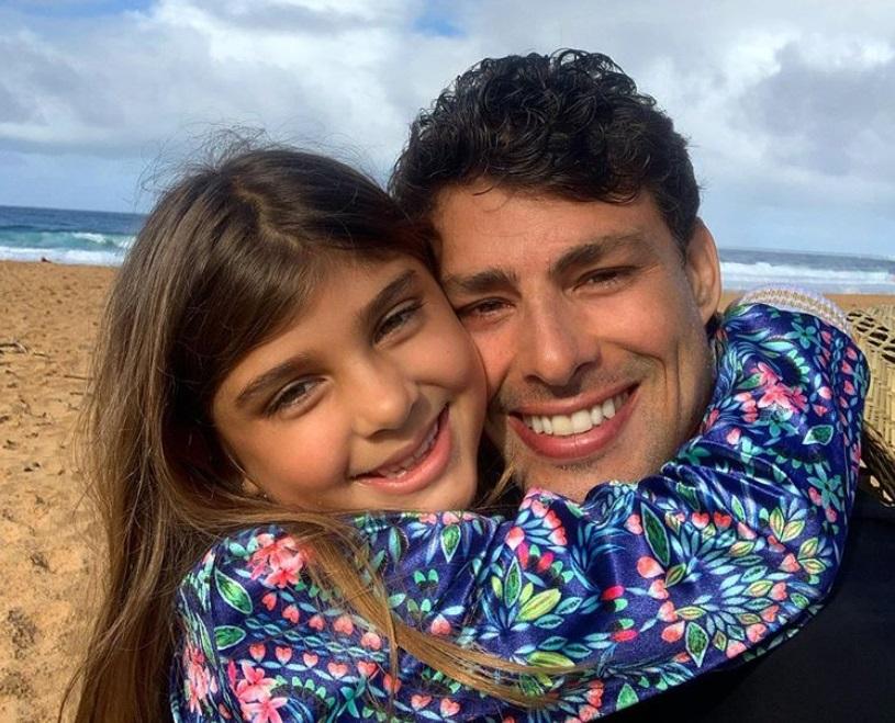 Cauã Reymond postou uma selfie ao lado da filha Sofia (Foto: Reprodução/Instagram)
