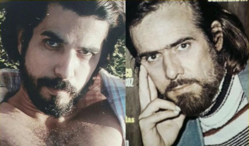 Anthony divulgou imagens que confirmam a semelhança com Francisco Cuoco (Foto: Reprodução/RecordTV)