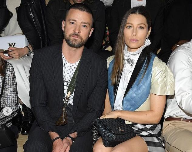 Justin Timberlake e a esposa, Jessica Biel (Foto: Reprodução/Instagram/Nicolas Ghesquiere)