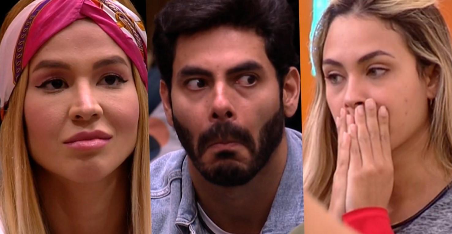 Kerline, Rodolffo e Sarah são os primeiros emparedados (Foto: Reprodução/TV Globo)