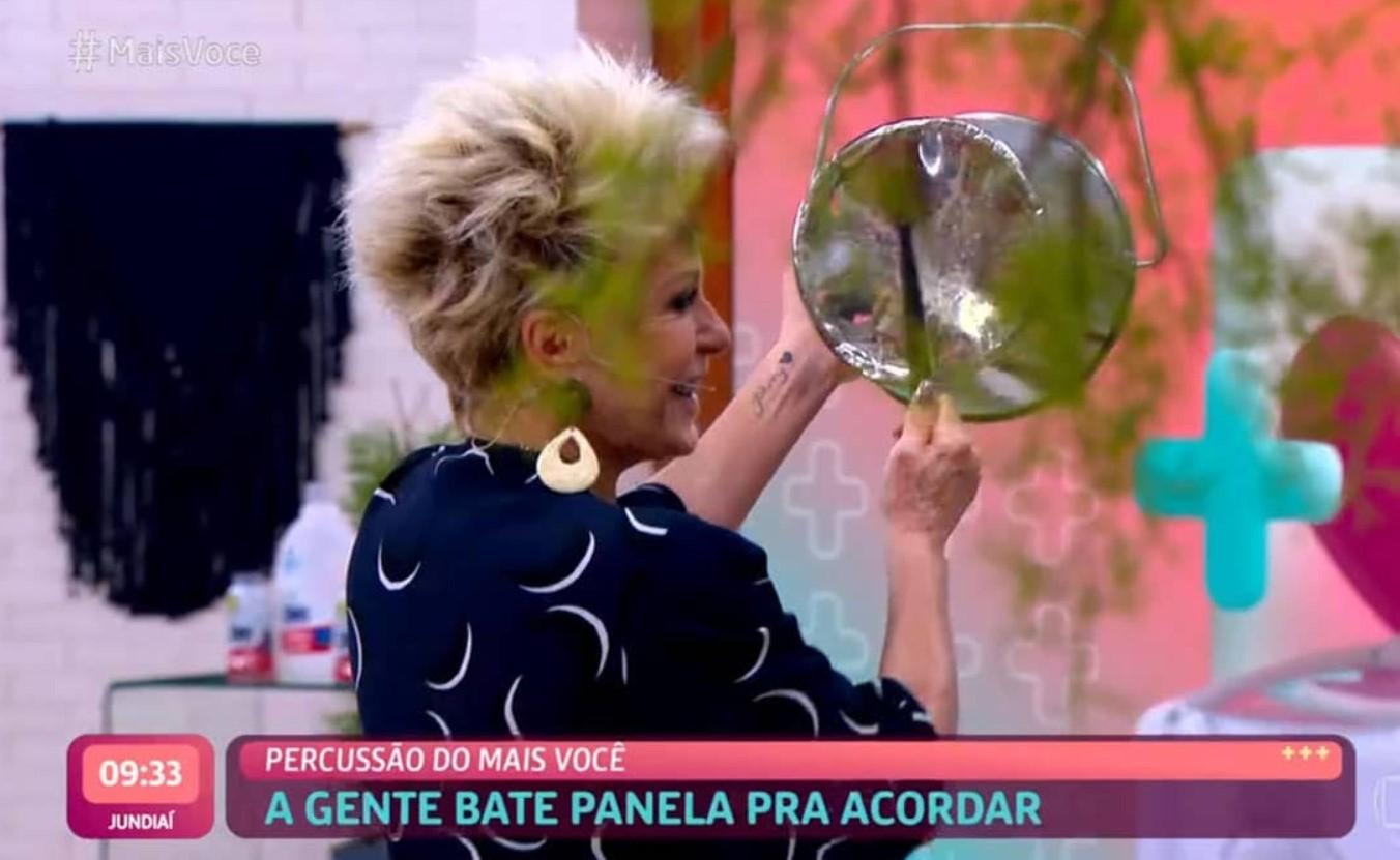 Ana Maria Braga bateu panela no Mais Você (Foto:Reprodução/TV Globo)