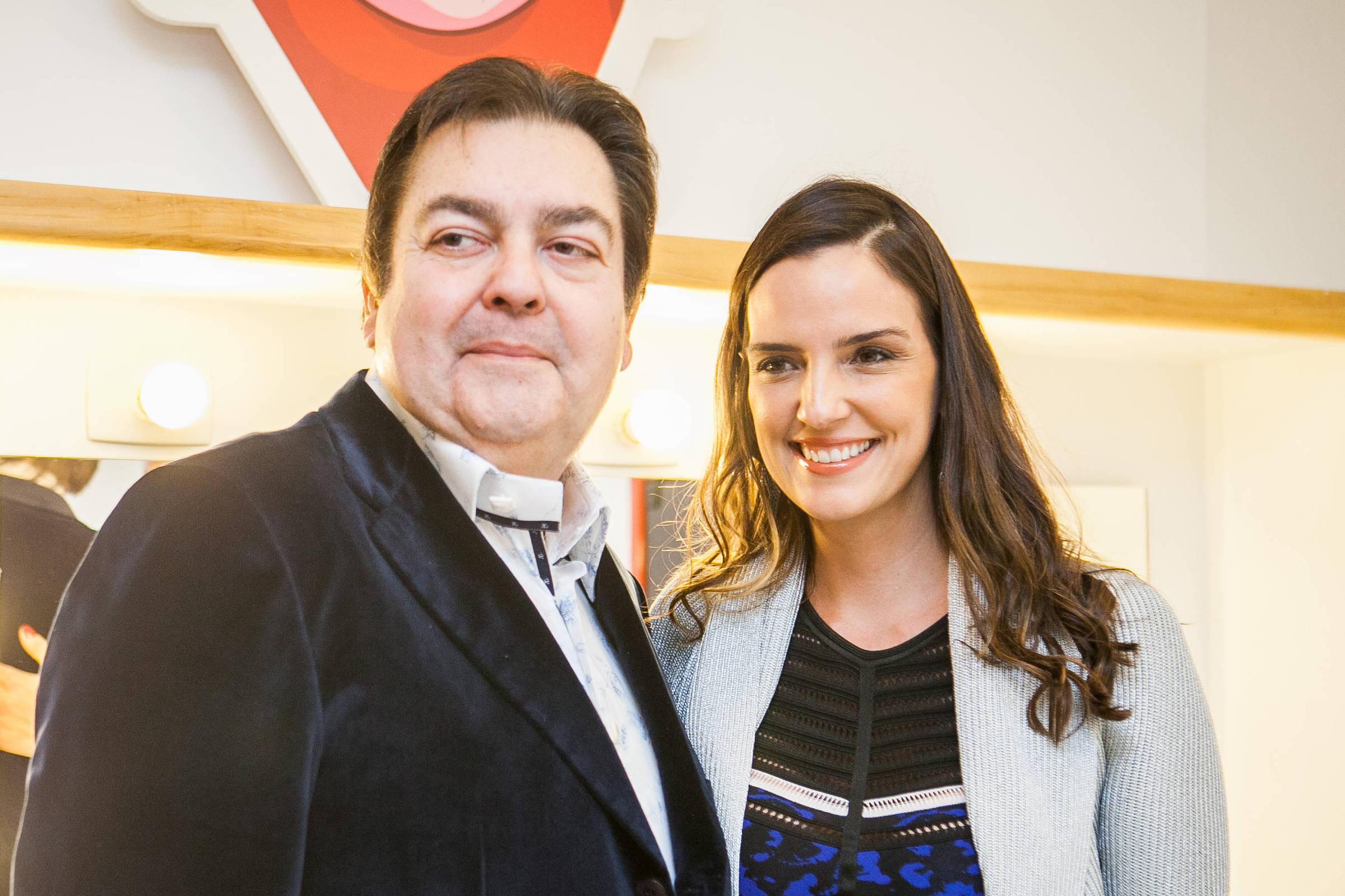 Fausto Silva e Luciana Cardoso (Foto: Raquel Cunha/Folhapress)
