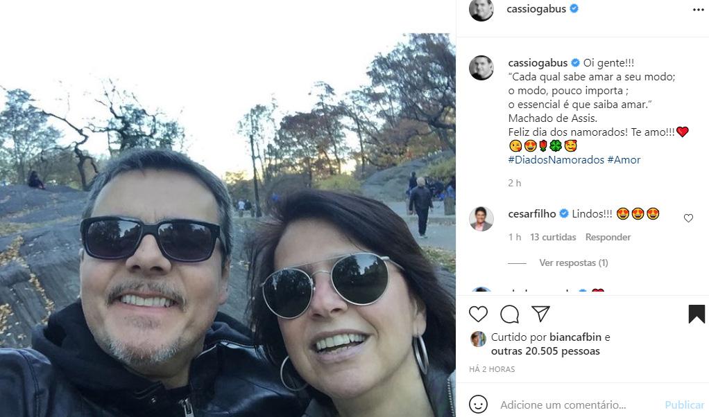 Cássio Gabus Mendes e Lidia Brondi - Crédito: Reprodução / Instagram