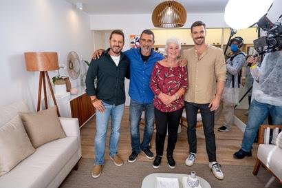 Dony De Nuccio, o ator Marcos Pasquim, Sueli Ferreira e Renato Mendonça (Foto: Lucas Paschoal)