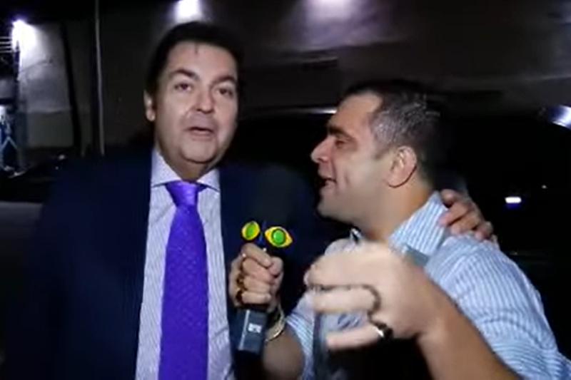 Faustão foi entrevistado por Evandro Santo, no 'Pânico', em 2012 (Imagem: Reprodução)