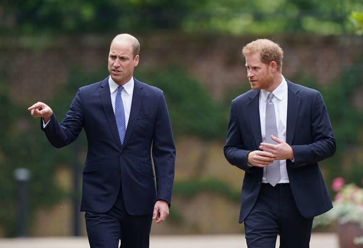 Príncipes William e Harry (Foto: PA MEDIA)