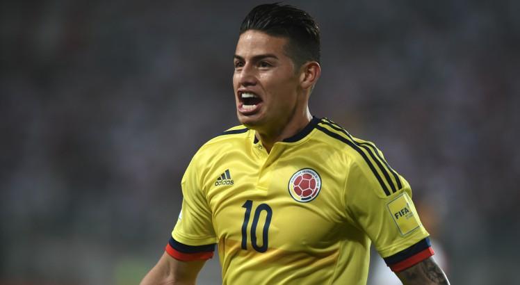 James não tem conseguido repetir as boas atuações tanto com a Colômbia quanto no Everton. Foto: AFP