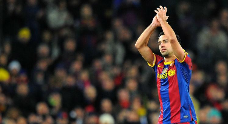 Xavi &eacute; um dos principais jogadores da hist&oacute;ria do Barcelona