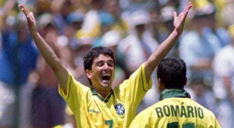 Bebeto brilhou na Copa do Mundo de 1994 ao lado de Rom&aacute;rio