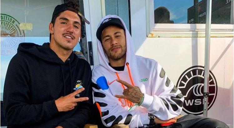 Neymar e Gabriel Medina s&atilde;o grandes amigos