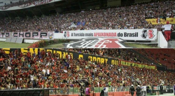 Último jogo com público em Pernambuco foi em março de 2020. Fotos: Diego Nigro/JC Imagem e Alexandre Gondim/JC Imagem