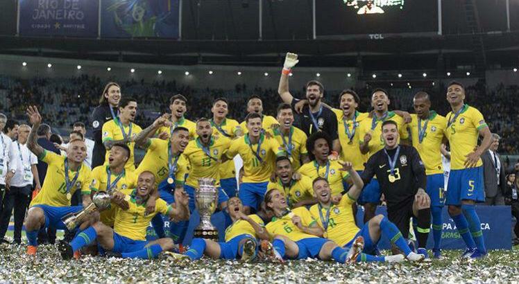 Brasil foi campeão da Copa América de 2019 no Maracanã. Foto: Reprodução/Instagram