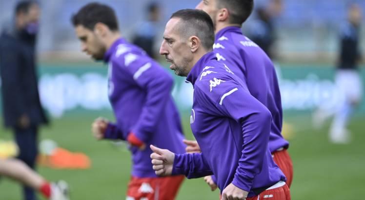 O francês Ribery é o principal nome do atual elenco da Fiorentina. Foto: AFP