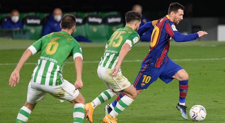 Barcelona, de Messi, tenta usar Espanhol para se recuperar na temporada. Foto: AFP