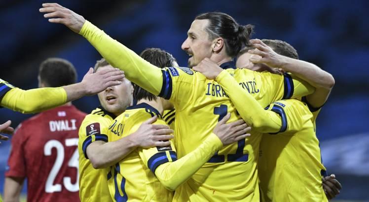 Ibrahimovic é o principal jogador da Suécia. Foto: AFP