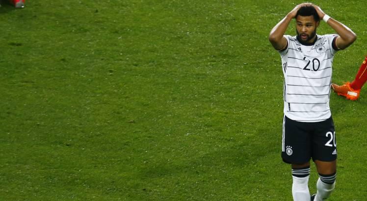 Gnabry também a seleção da Alemanha. Foto: AFP