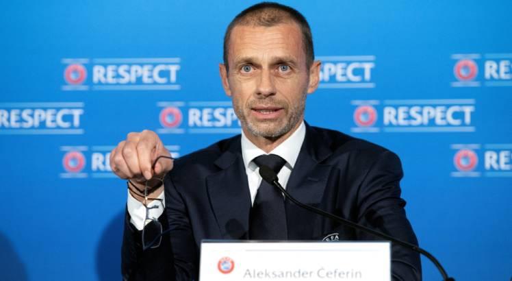 Aleksander Ceferin, presidente da UEFA. Foto: AFP
