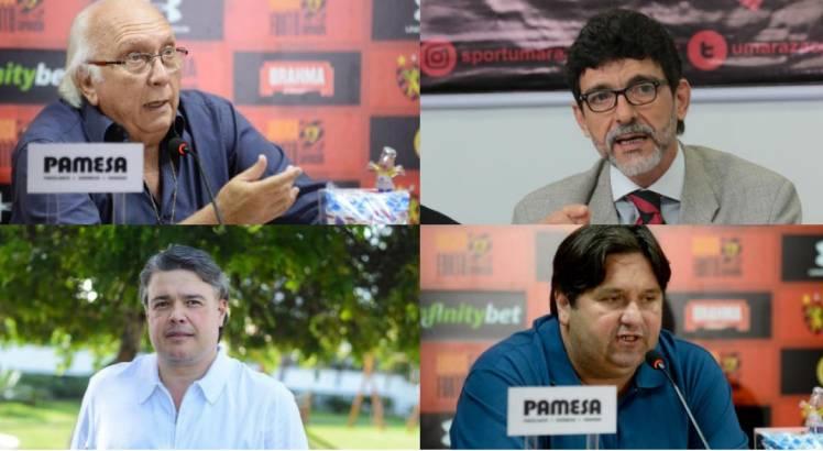 Milton Bivar, Delmiro Gouveia, Eduardo Carvalho e Nelo Campos s&atilde;o os candidatos &agrave; presid&ecirc;ncia do Sport
