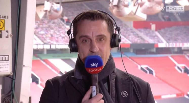 Gary Neville não perdoou a criação da Superliga. Foto: Reprodução/Sky Sports