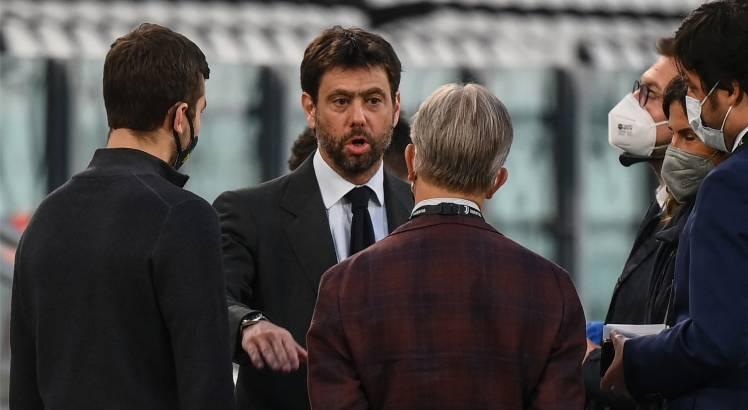 A Juventus, presidida por Andrea Agnelli reconheceu que a nova competição tem "poucas chances" de ser concretizada. Foto: MARCO BERTORELLO / AFP