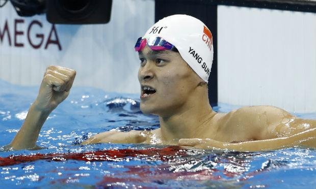 Chinês Sun leva ouro nos 200 m livre dos Jogos do Rio