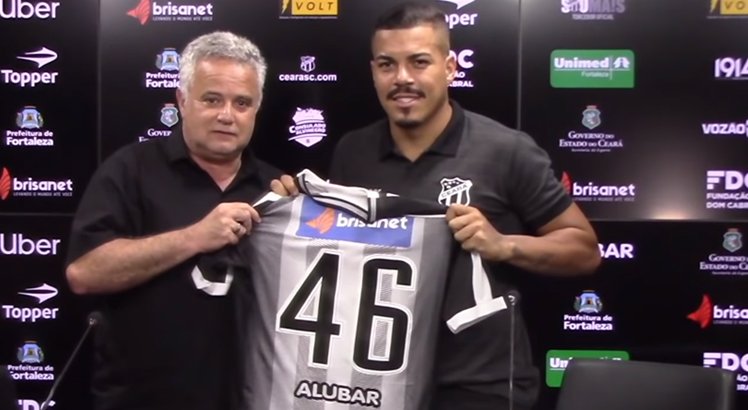 Lateral é uma das principais contratações do Vozão para a temporada 2019. Foto: Reprodução/ Vozão TV