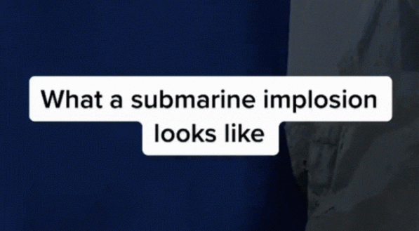 Veja vídeo de simulação da implosão do submarino desaparecido