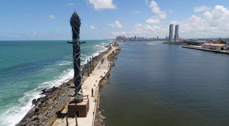 Vista do Parque das Esculturas, no Recife