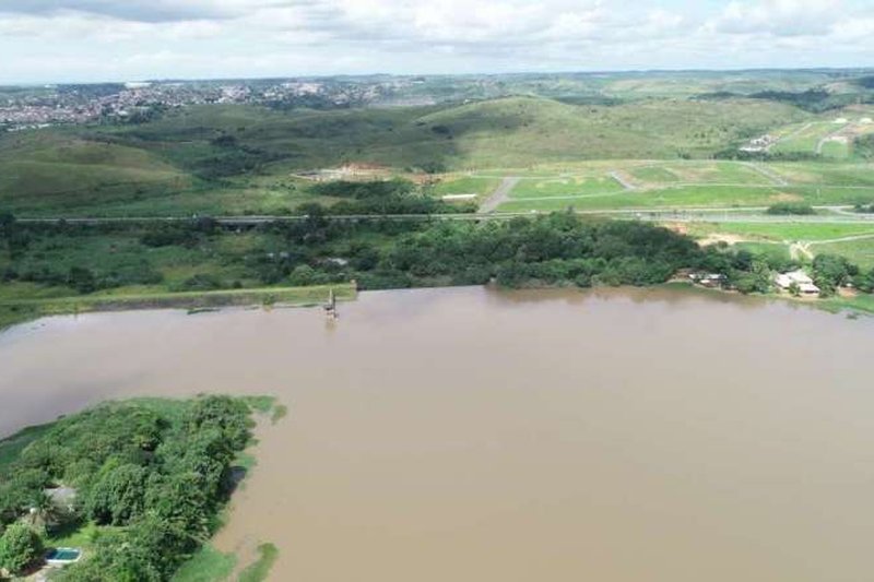 Vista aérea da barragem de Duas Unas, em Jaboatão dos Guararapes, Pernambuco.
Data: 10/5/2018