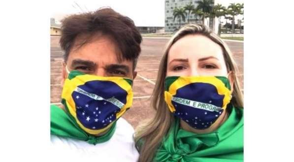 Guilherme de P&aacute;dua e sua atual esposa, Juliana Lacerda