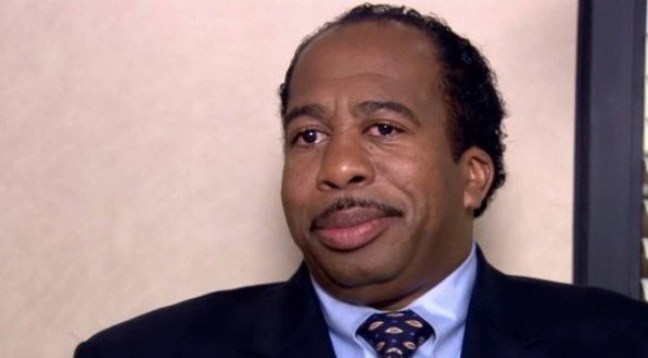 O ator americano Leslie David Baker, conhecido por interpretar o personagem Stanley, da série The Office