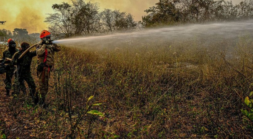 Imagens de inc&ecirc;ndio no Pantanal em 2020