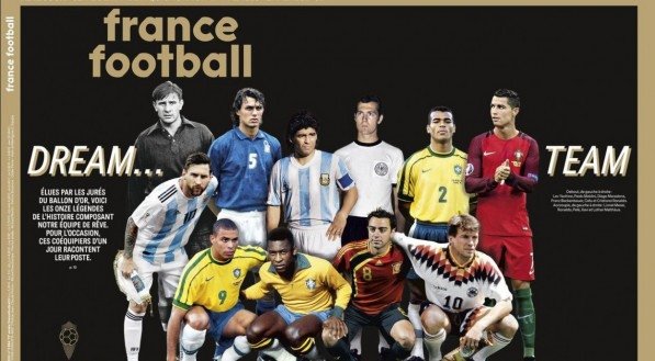 Seleção da Bola de Ouro tem Pelé, Ronaldo e Cafu representando o Brasil