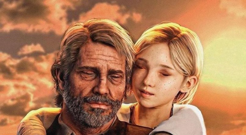 The Last of Us: Joel e Sarah se reúnem em arte emocionante
