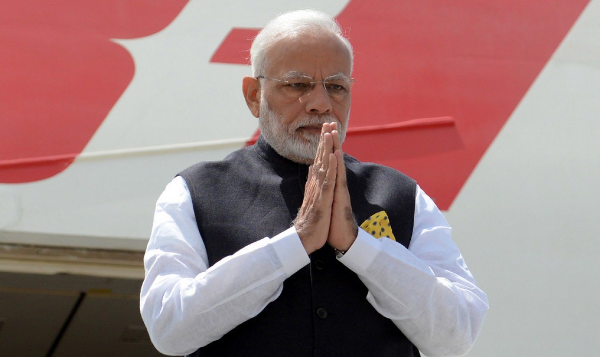 O primeiro-ministro indiano Narendra Modi falou entusiasmadamente sobre a candidatura do pa&iacute;s