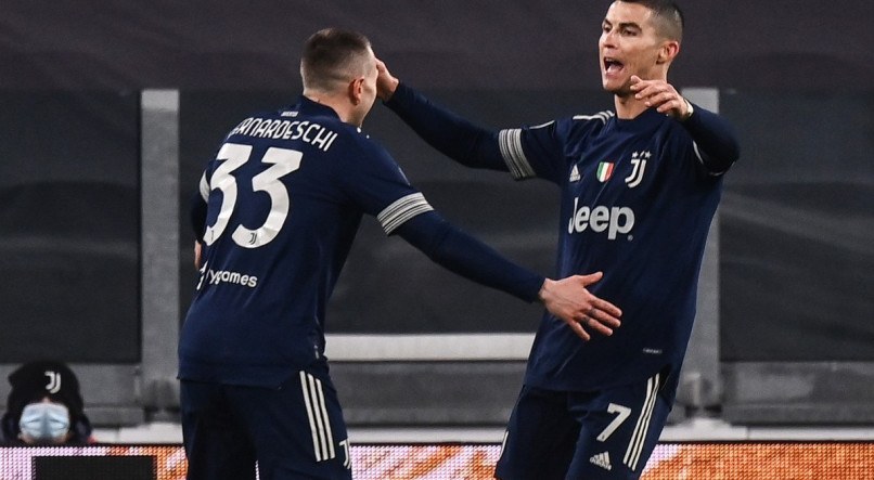 CR7 marcou o terceiro gol da Juventus na partida