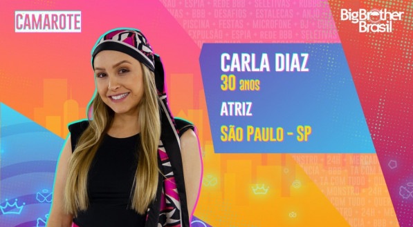 BBB21: Carla Diaz, 30 anos, atriz de S&atilde;o Paulo (SP)
