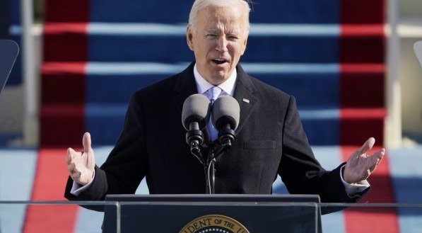 Joe Biden falou por pouco mais de 20 minutos em sua posse 