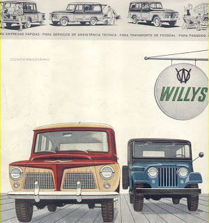Publicidade da Ford destacando os produtos da Willys feitos no Nordeste.