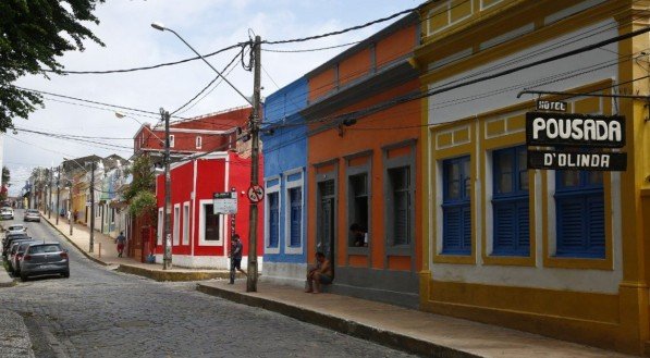 Pra&ccedil;a de S&atilde;o Pedro, em Olinda, no Carnaval 2021