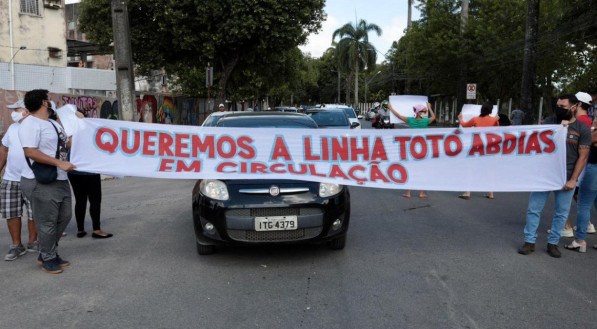 PROTESTO NO BAIRRO DO SANCHO, NO RECIFE