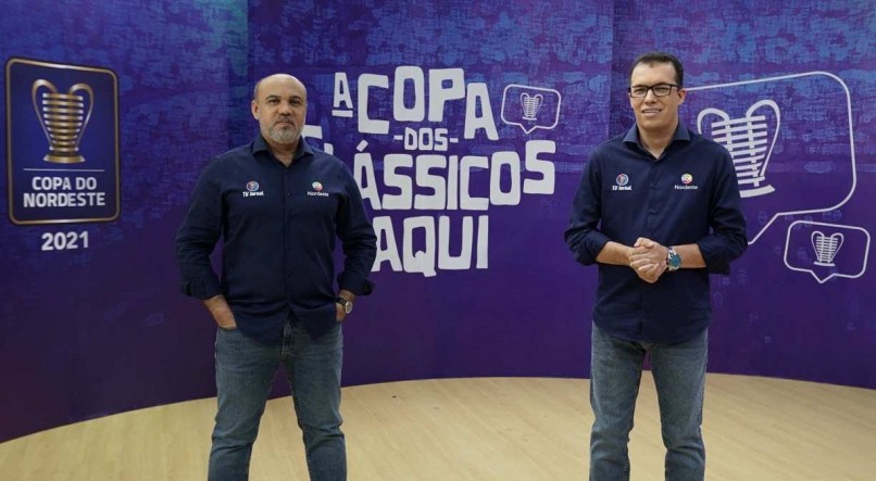 AFINADOS Maciel e Aroldo comandam as transmissões da TV Jornal                              