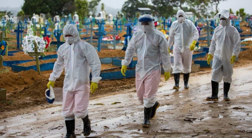 O Brasil &eacute; o segundo pa&iacute;s do mundo mais afetado pela pandemia