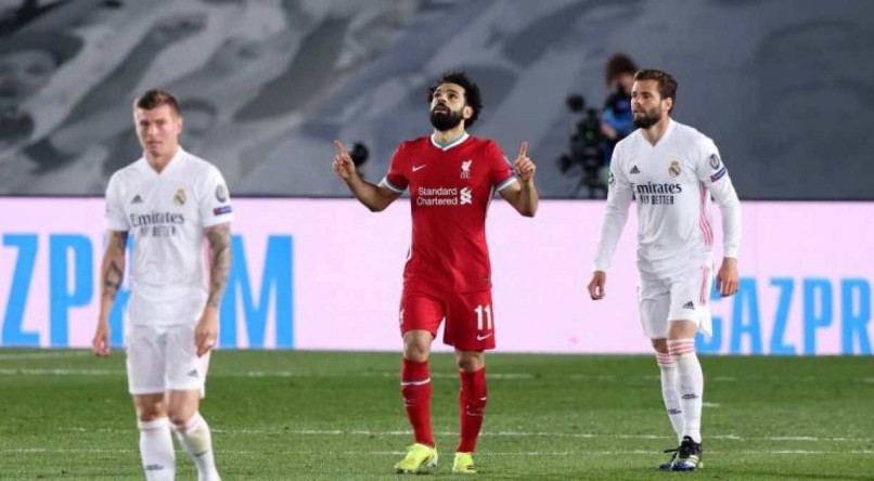 Salah foi o autor do gol do Liverpool na derrota por 3x1 na partida de ida
