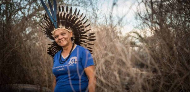 Dorinha Pankará, cacique do povo Pankará, em Carnaubeira da Penha (Sertão)