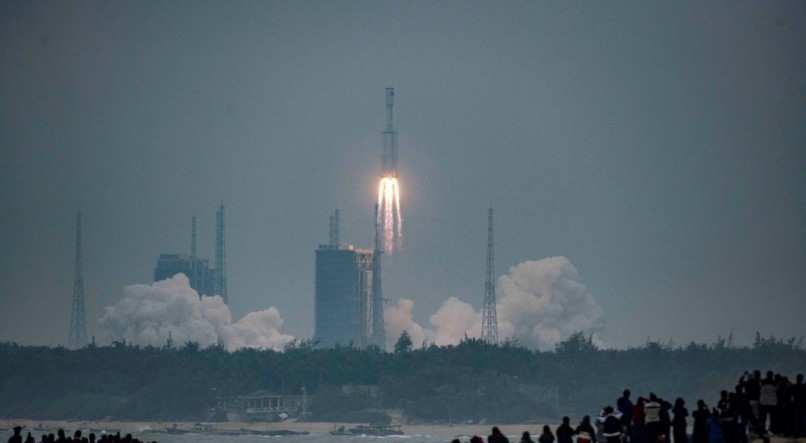Estágio de 20 toneladas de foguete chinês cairá na Terra até amanhã