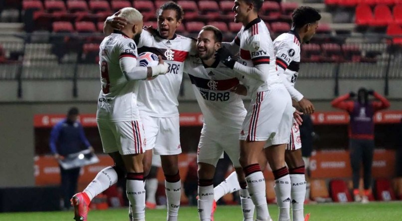 Flamengo reagiu e empatou jogo no Chile
