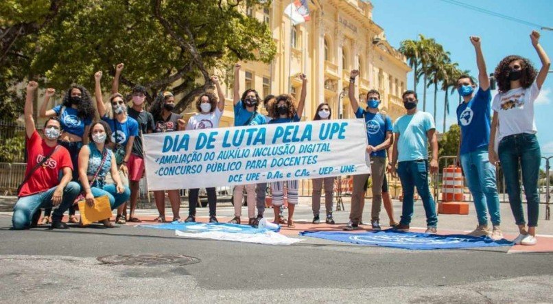 Estudantes da UPE estar&atilde;o nesta quinta-feira em frente ao Pal&aacute;cio do Campo das Princesas