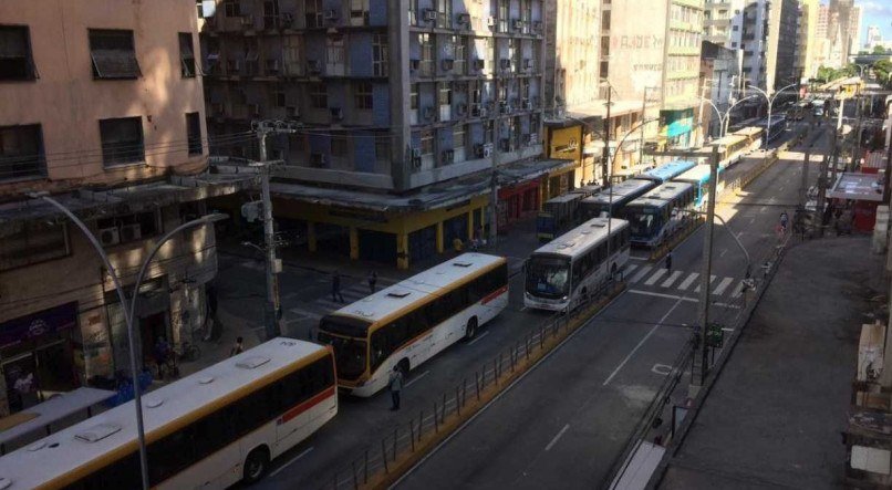 Protesto dos Rodovi&aacute;rios, no Centro do Recife
