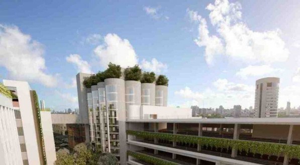 MOINHO RECIFE Empreendimento em obras prevê retrofit dos silos e ocupação que inclui hotel e residencial